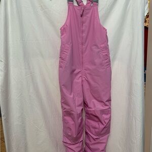 Lands End Pink Kids Snow Bib, 10